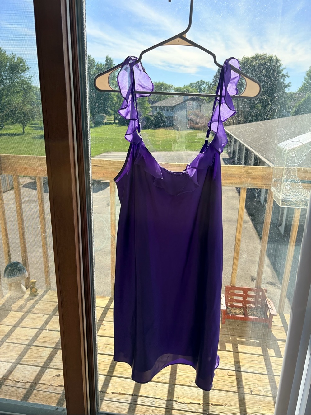 Morgan Taylor Flutter Sleeve Slip Dress size large